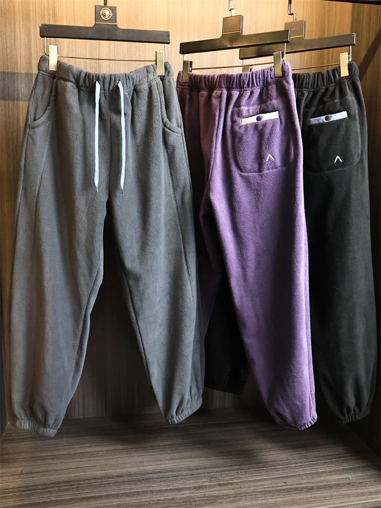 

ex Двусторонние повседневные брюки Fce Dstring, теплые спортивные брюки из полиэфирного волокна, прямые брюки с эластичной резинкой на талии