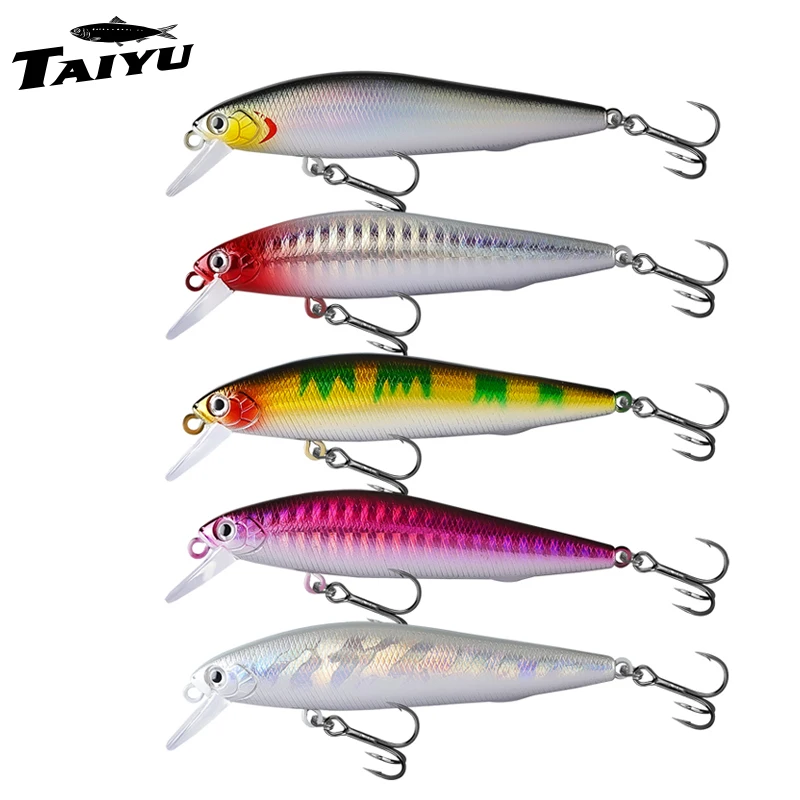 

TAIYU Fishing Lure Kit 1-5PCS Long Throw Casting Sinking Minnow 9cm 10g Artificial Silver Large Knife Wobblers Swimbait For Bass