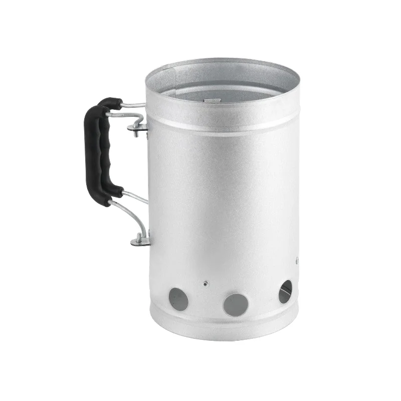 -FAVOUR Auplex Kamado Stainless Steel Charcoal Chimney Starter Metal Accessories Tool for BBQ Grill