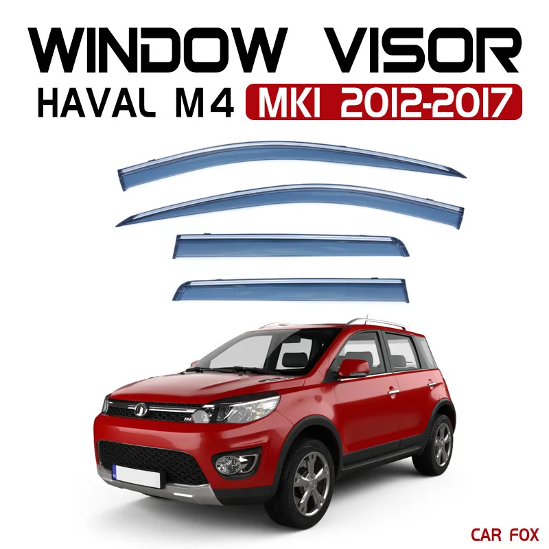 

4Pcs Car Awnings For Haval M4 Florid Cross Window Visor Sun Sunshade Ring Shelter Cover Door Decoration Auto Accessories