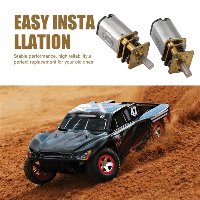 Summer Sale DC6V 30RPM N20 Micro-Speed Gear Motor Reduction Gear Motors With Metal Gearbox Wheel