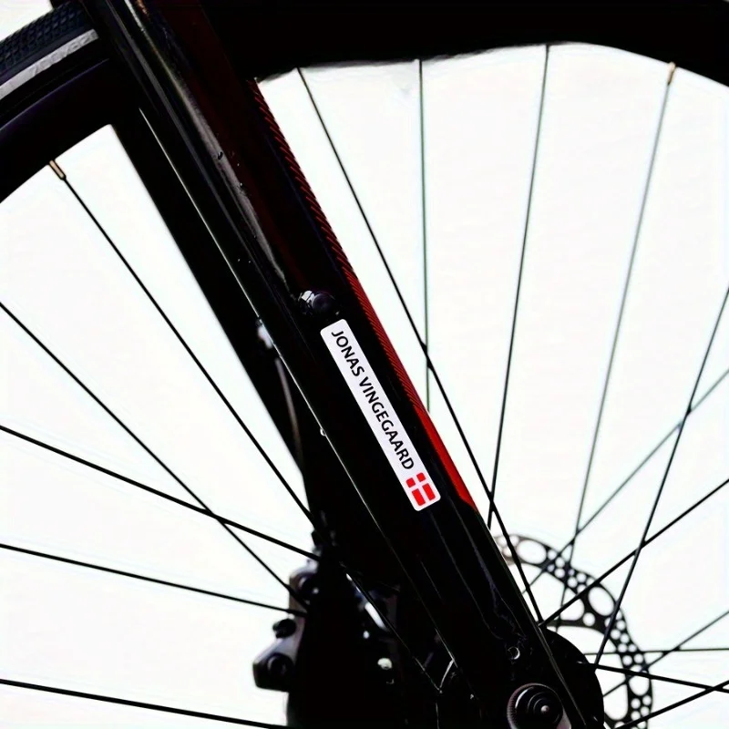 AliExpress 2PCS/SET "JONAS VINGEGAARD" & Danish Flag Stickers, 12cm×1.7cm Decor for Items