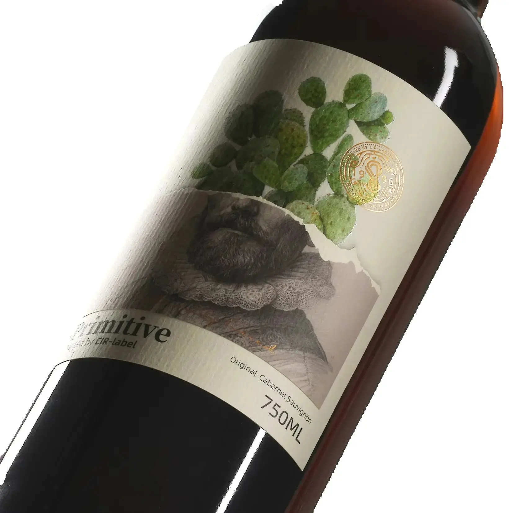 Custom Two-Layer Wine Labels｜Textured Paper｜Foil Stamping｜Embossed｜Waterproof