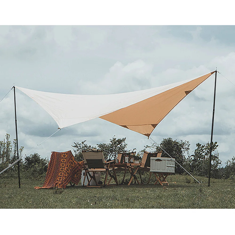 

Tent Poles Portable Lightweight Telescoping Aluminum Adjustable Camping Tarp Poles for Shelter Hammock Rain Fly Awning