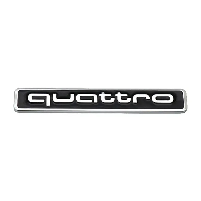 3D Quattro Metal Emblem For Audi A3 A4 A5 A6L A7 A8 Q3 Q5 Q7 S3 S4 S5 RS3 RS4 RS6 R8 TT B5 B6 Car Trunk body Logo Accessories