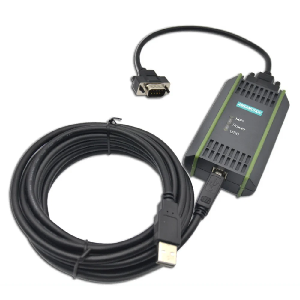 amsamotion usb cabo de programacao para siemens s7200 300 400 plc rs485 profibus mpi ppi comunicacao substituir 6es79720cb20 0xa0 01