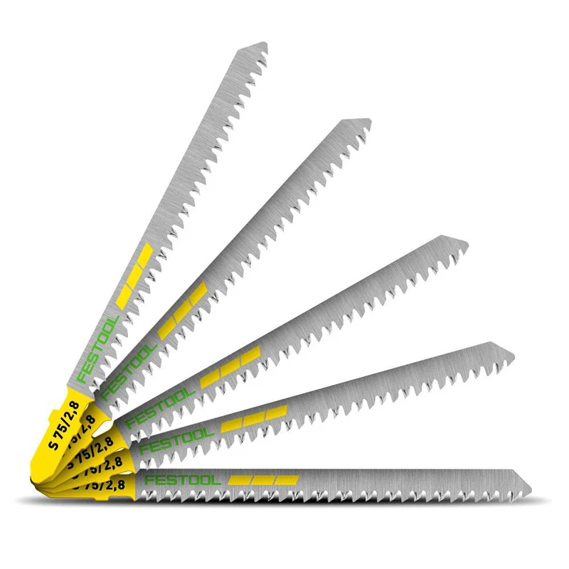 FESTOOL 204260 Jigsaw Blade HCS Tool Steel Wood Cutting Highly Precise Cuts Curved Saw Blade Tool Accessory 5-PCS - view 5