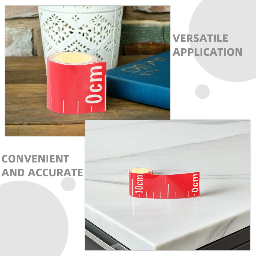 Long-Lasting Self-Adhesive Water Level Sticker Tape Accurate Visible Scale Measuring Tool for Tanks Pools Oil Containers and