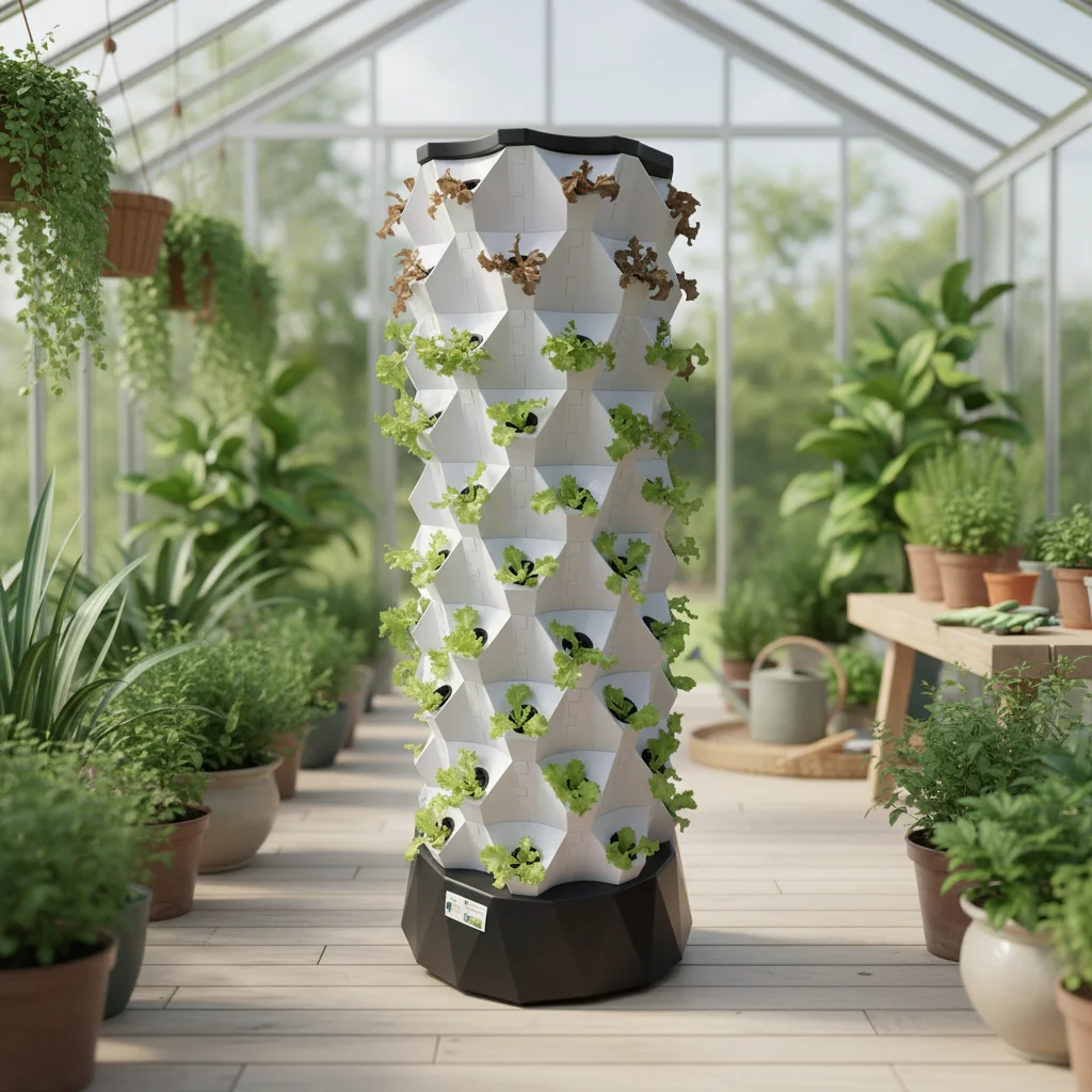 Pineapple Tower Greenhouse Aeroponic Hydroponic Plastic Vertical Garden Planters Eco-friendly Home Garden Use For Flowers Herbs