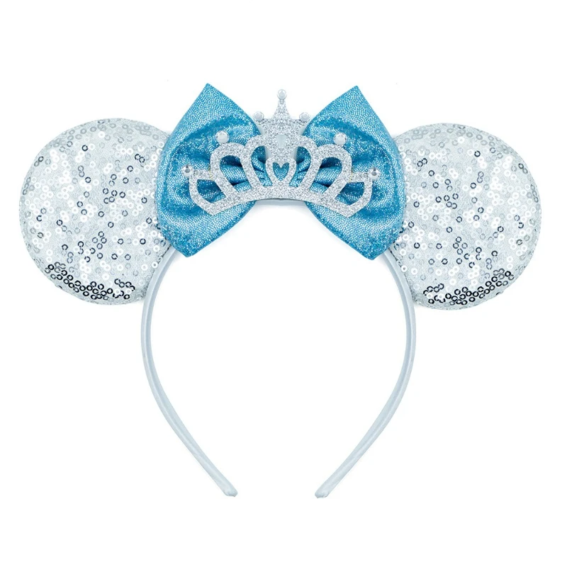 Pastel Park Themed Hair Hoop Shimmer Fish Scale Siren Accent Cute Mouse Silhouette Ideal for Holiday Fairytale Shooting Styling