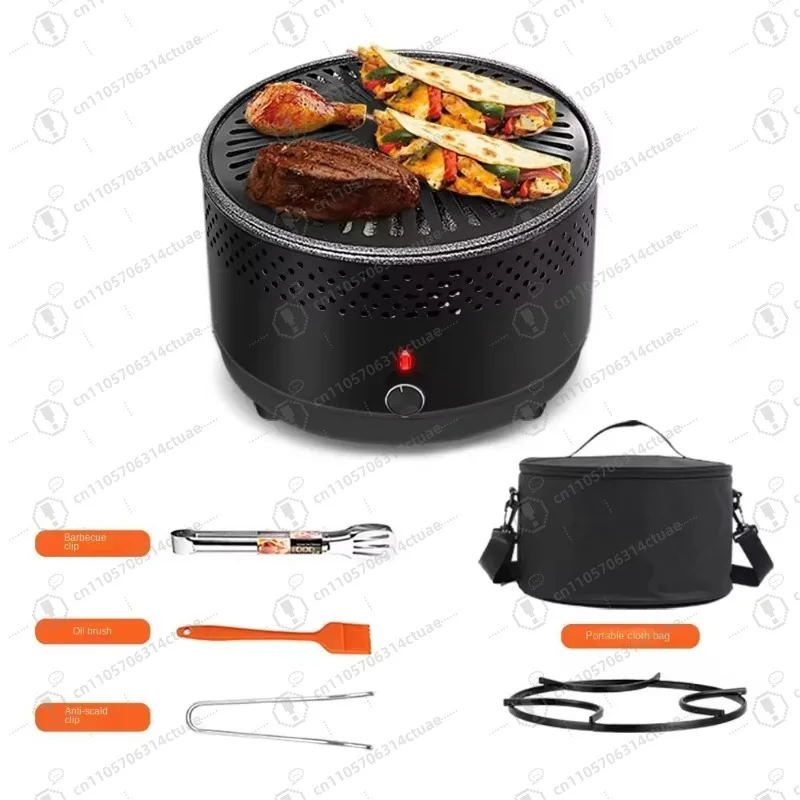 Compact Travel-Friendly Multifunctional Portable Charcoal BBQ Grill for Outdoor Camping Picnic Smokeless Kitchen Appliance