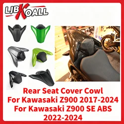 Motorrad Hinten Passagier Sozius Sitz Gugel Verkleidung für Kawasaki Z900/ZR900F 2017-2024 Z900 Schwanz Abdeckung Carbon schwarz Grün