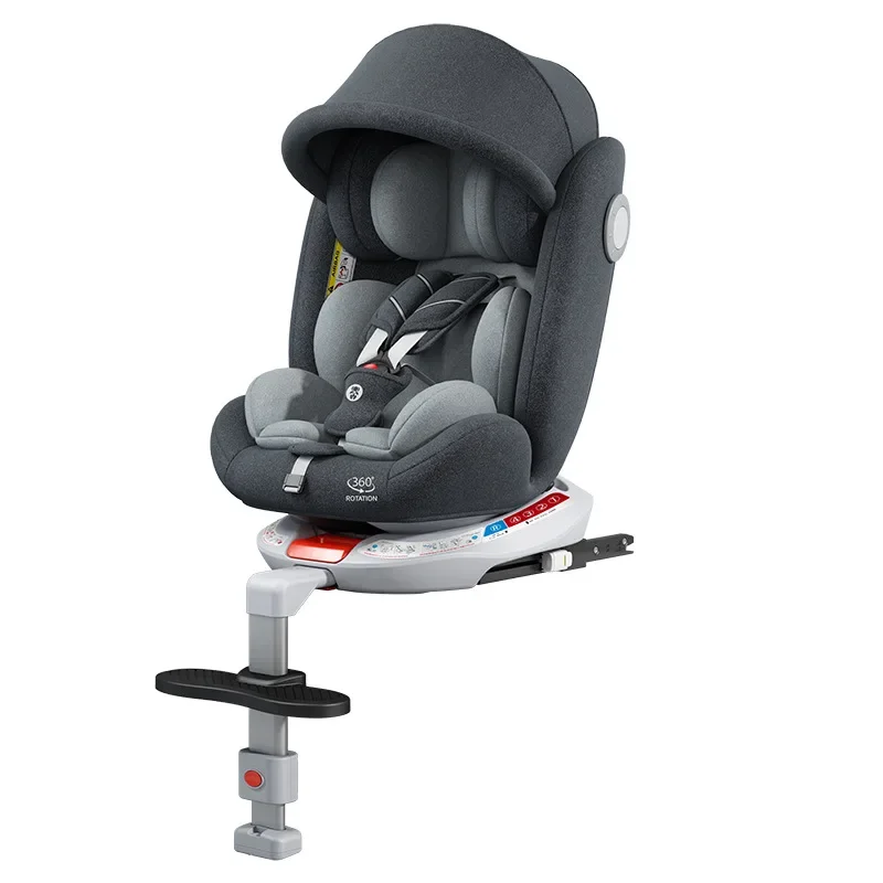 Portátil Two-Way Swivel Baby Seat, assento de carro confortável para carro, assento de segurança para crianças, pode sentar ou reclináveis, recém-nascido