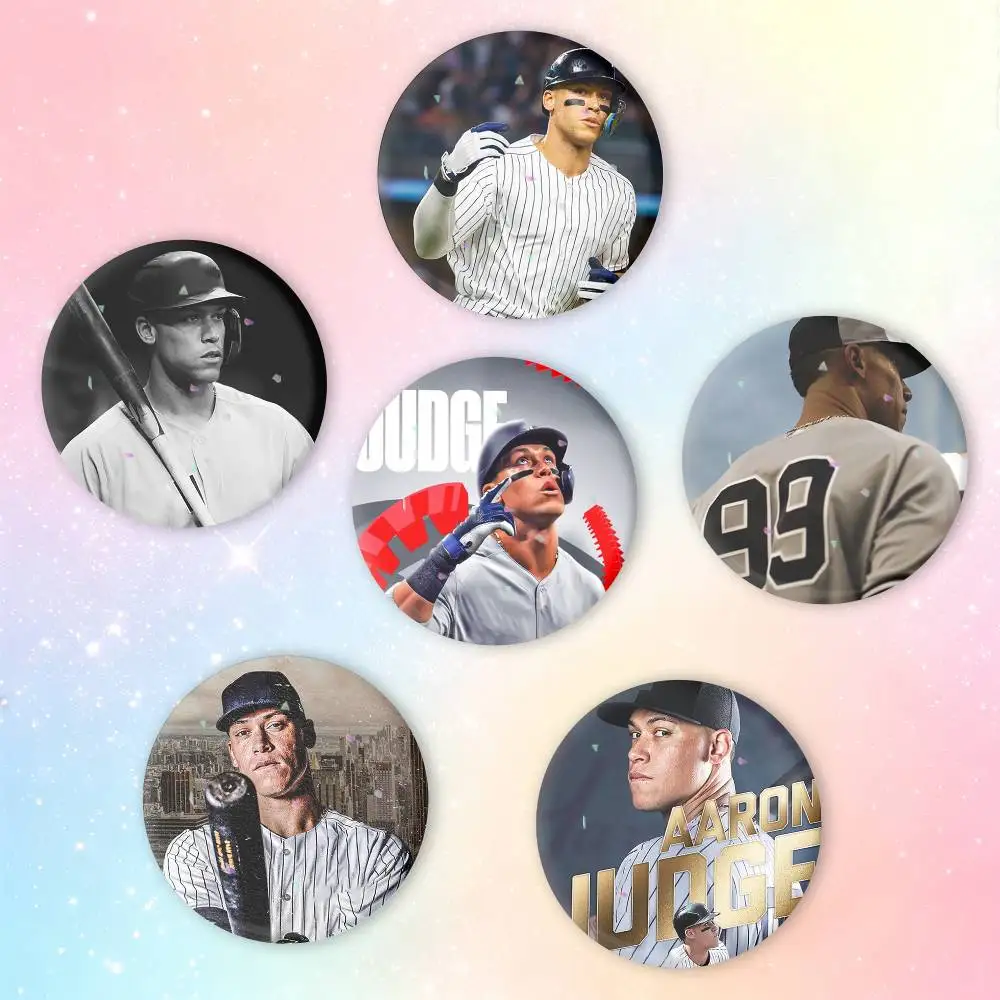 A-Aaron J-Judge Button Pins Backpack Clothing Decor Brooch Badge Jewelry Gifts for Kids