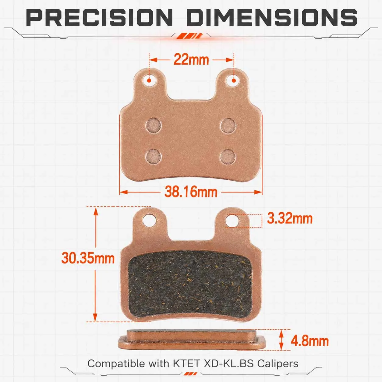 Ridstar Q20 Brake Pads for Electric Bike Accessories Hydraulic Disc Brake Q20 Pro H26 Pro