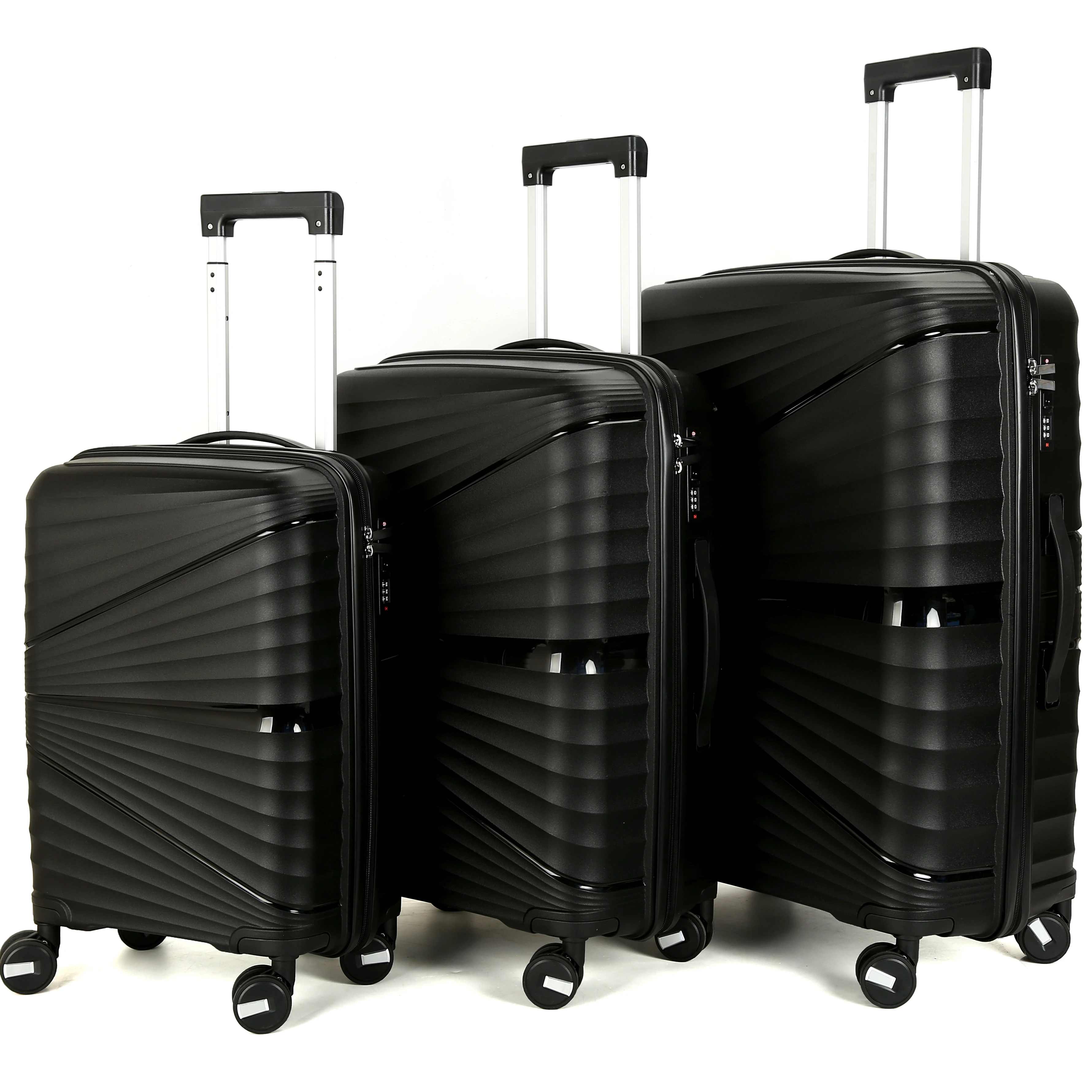 MARKSMAN Hotsale Cheap Price PP  luggage Wholesale Large Capacity for Long Trip Suitcase Sets