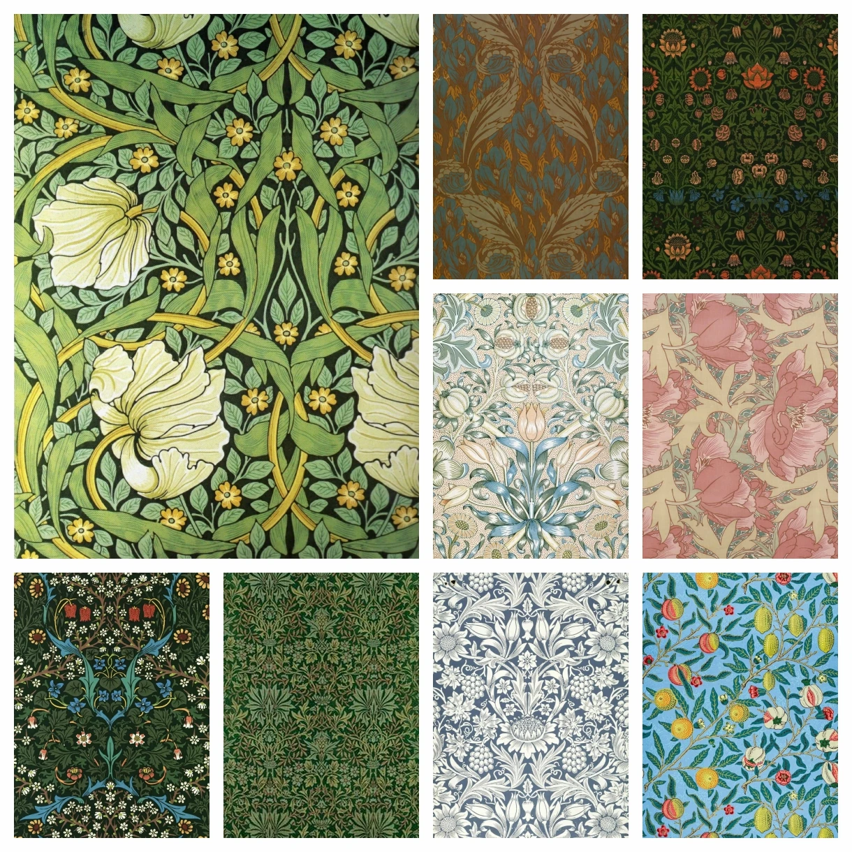 DIY Diamond Art Painting Kit William Morris Museum 5D Embroidery Jewelry Vintage Leaf Flower Cross Stitch Mosaic Home Decor Gift