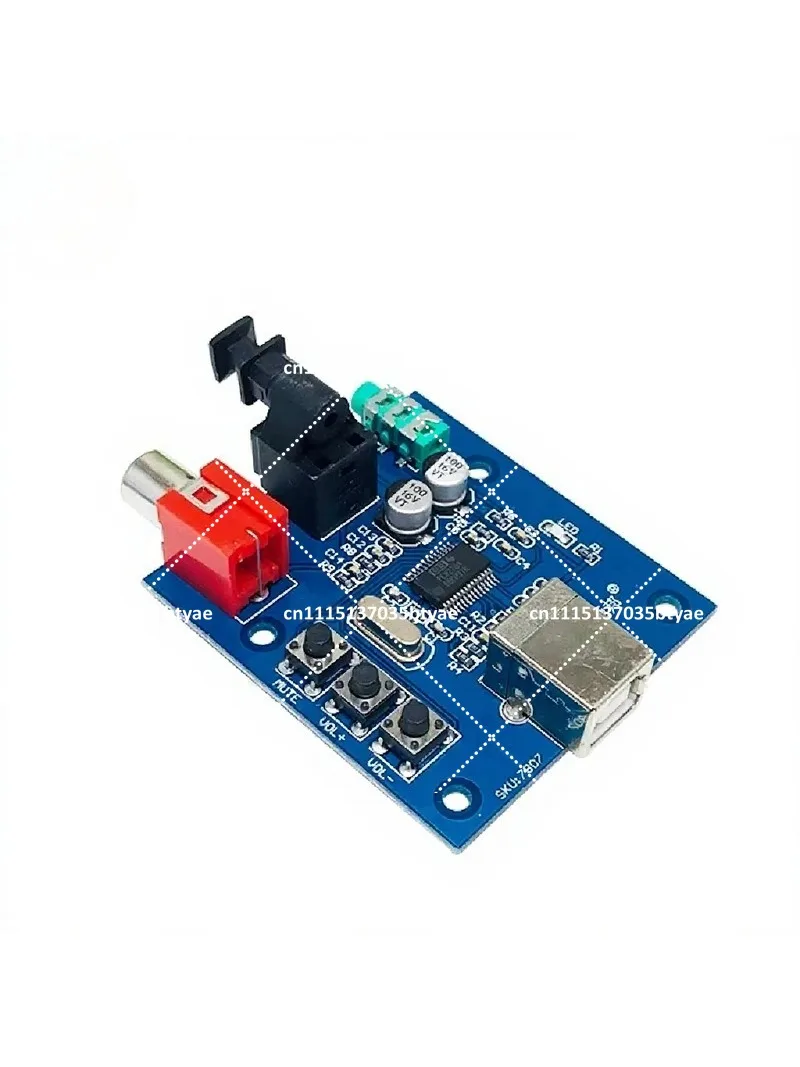 USB Coaxial Optical Fiber Audio Decoder Board PCM2704 DAC HiFi Digital Converter
