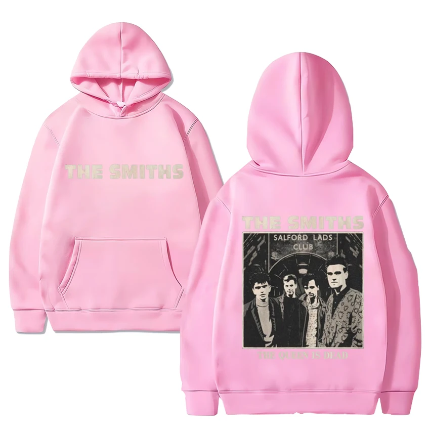 The Smiths band The Queen Is Dead album Double Sided print Hoodie Men Women Casual Fleece Long sleeve streetwear Unisex pullover