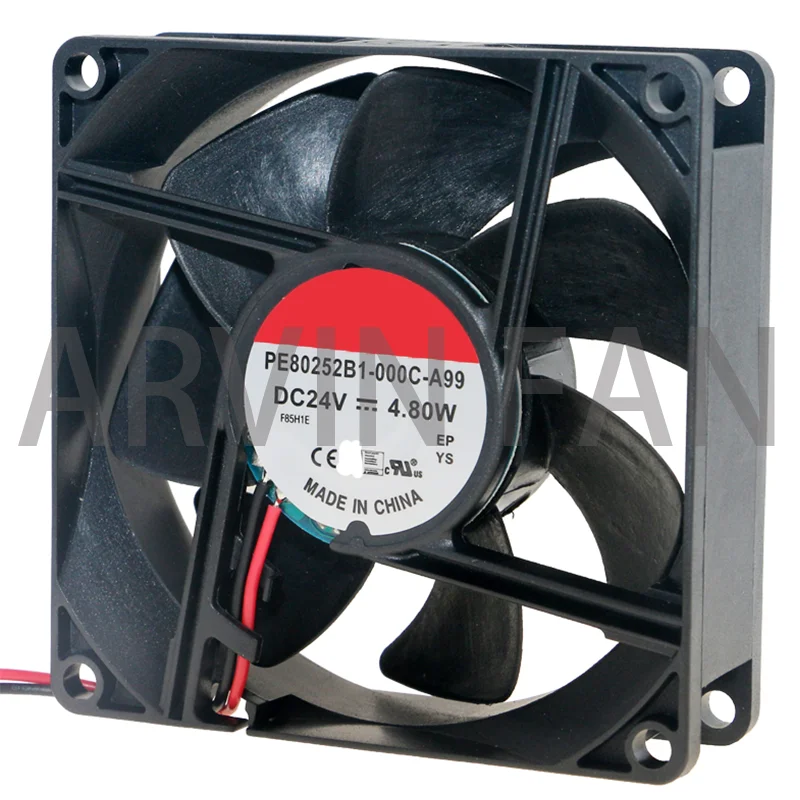 

Brand New Original PE80252B1-000C-A99 8025 8cm 80mm Fan DC 24V 4.80W Large Air Volume Inverter Cooling Fan