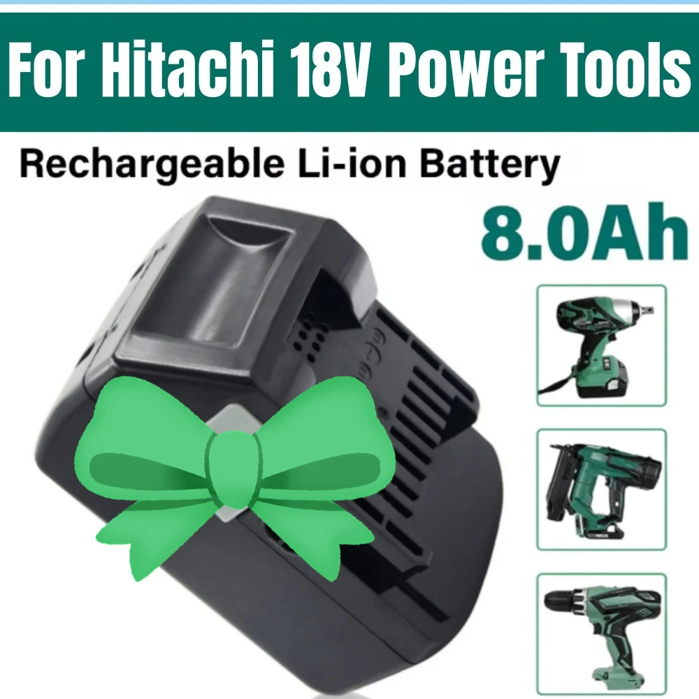 

18V 8.0Ah Li-ion Battery for Hitachi/HiKOKI 18V Cordless Power Tools for BSL1850 BSL1860 BCL1815 EBM1830 BSL1840 DS18DSL 330139