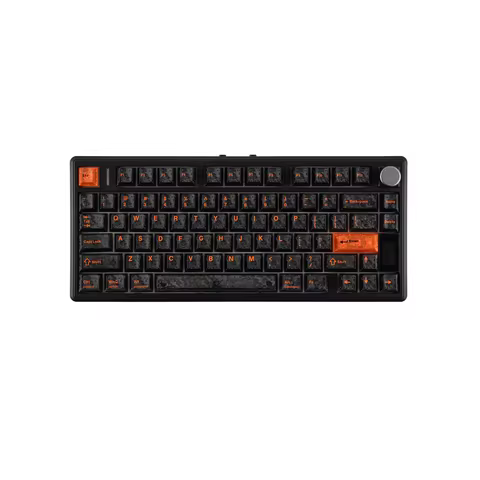 EPOMAKER TH80 V2 PRO Teclado Mecânico 75% ANSI US Hot-Swap Com Fio Bluetooth 2,4GHz Sem Fio com Tela de Vidro de 1,06 Polegadas