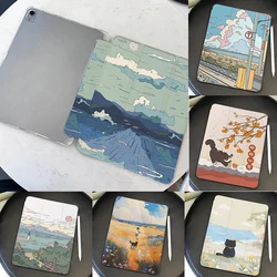 Beautiful Landscapes Tablet Cover for Ipad 10th Generation Case IPad 9th 8 7 10.2'' Air 3 4 5 6 Cover Ipad 5th 6th 9.7 아이패드 케이스