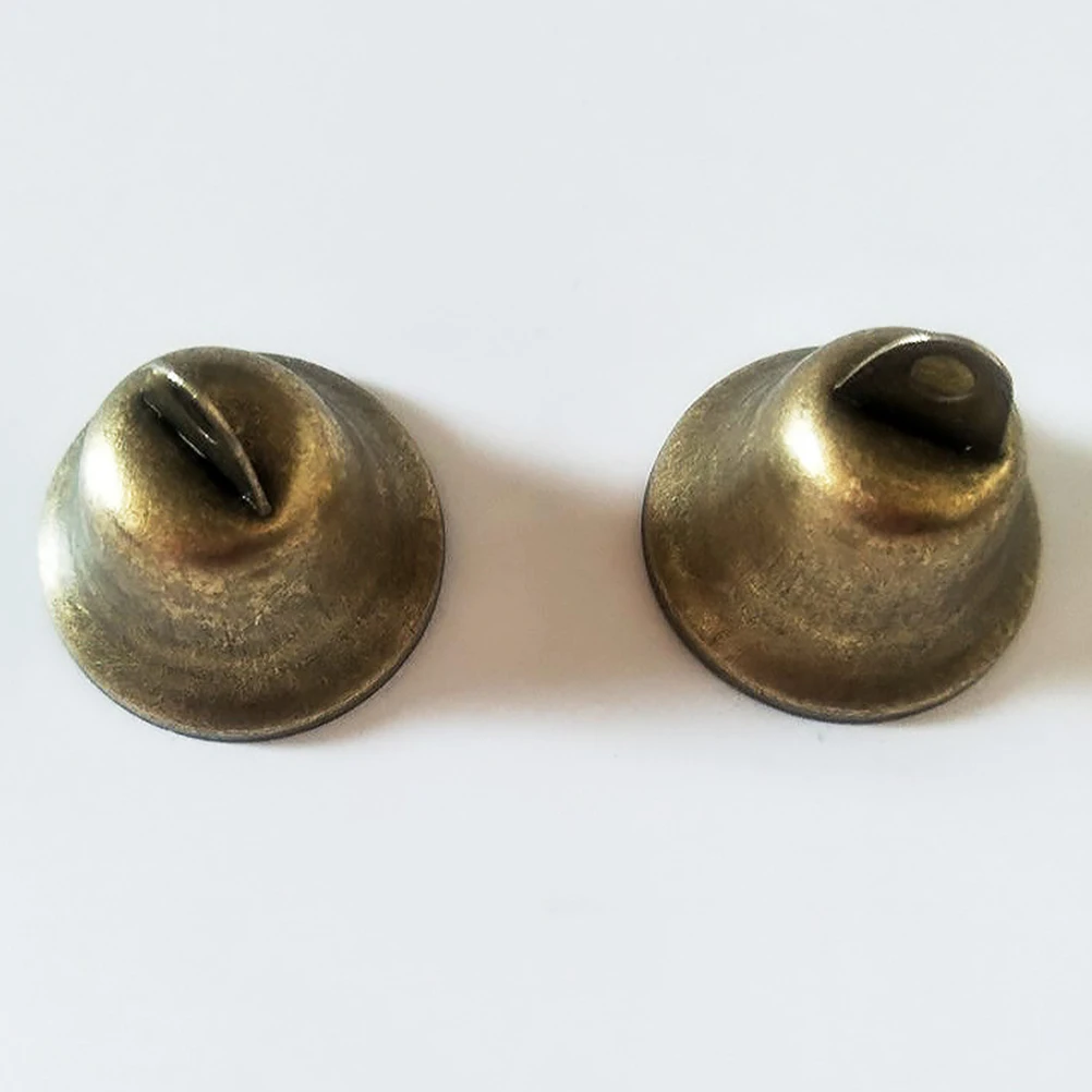 

15Pcs 38Mm Bronze Jingle Bells Pack Sturdy Ergonomic Handle Bell Set for Festival Christmas Decor Party Home School Hotel Wind