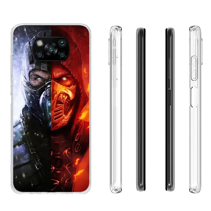 Mortal Kombat Case Phone Cover for Xiaomi Poco X3 Nfc X5 X6 X4 Gt F6 F5 Pro F4 F3 F2 M5S M5 M4 M3 5G Trend Fundas