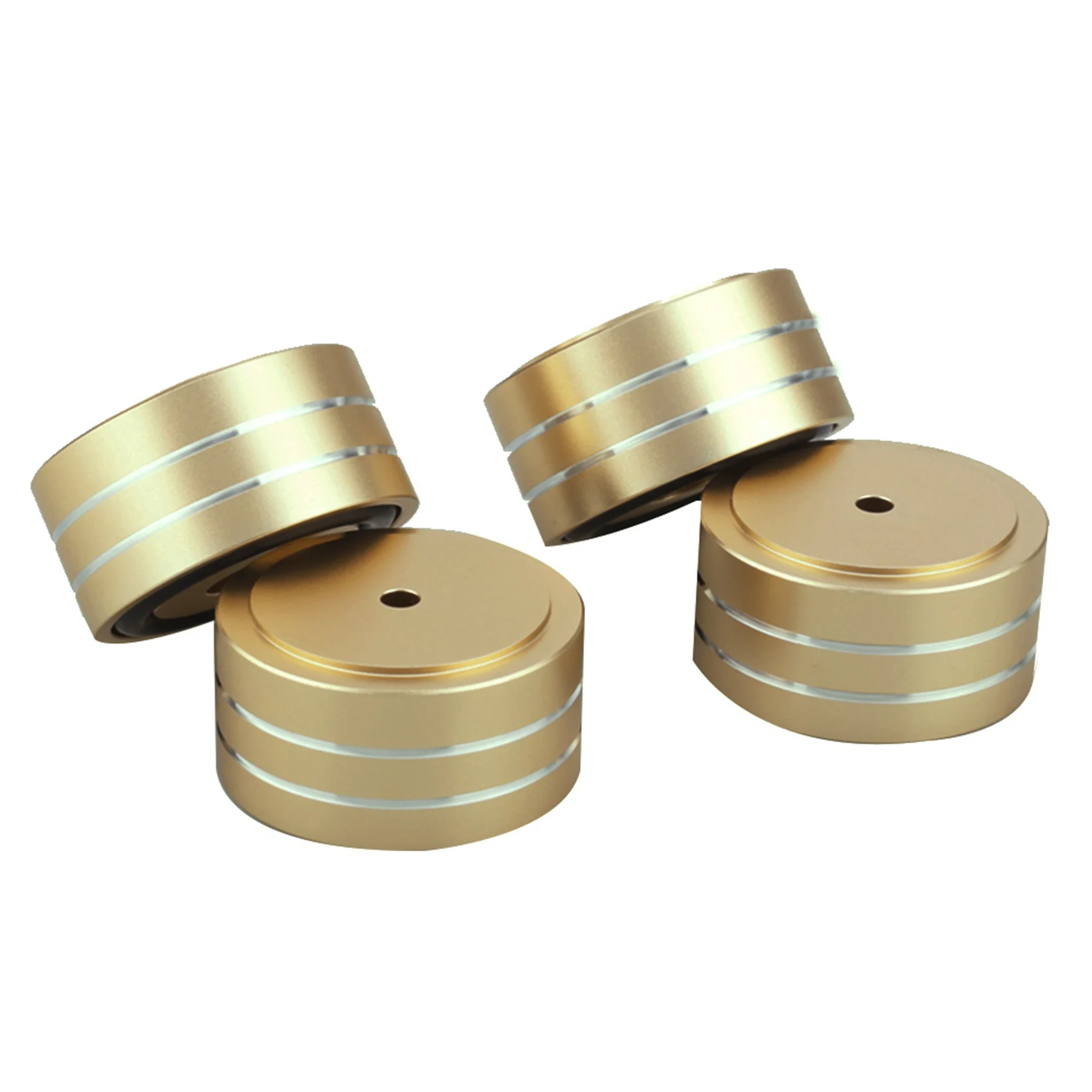 8Pcs 40X20mm Aluminum HIFI AMP Speaker Isolation Stand Turntable DAC Feet Pad (Gold)-Y18A