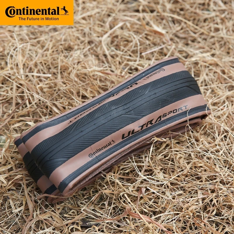 Continental Ultra Sport III / Grand 700x28 Brown Skin Road Bike Folding Tire 28-622 Foldable Kevlar PureGrip 3 28C Tyre 180 TPI