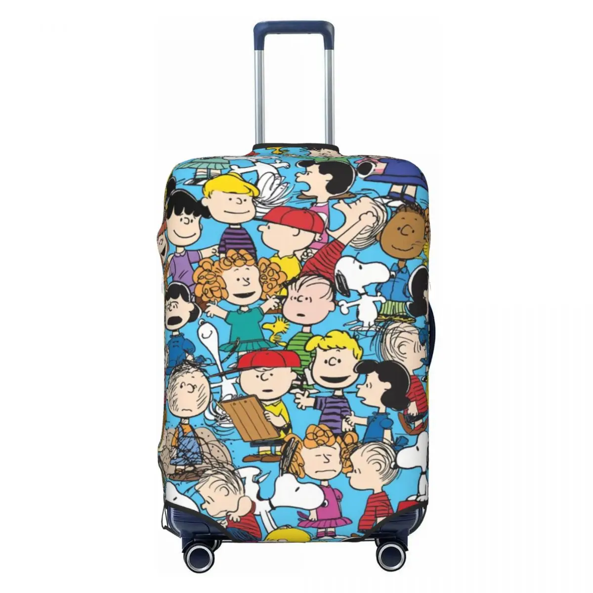 

Characters Jigsaw Snoopy Travel Luggage Cover Washable Cartoon Suitcase Cover Protector Fit 18-32 Inch