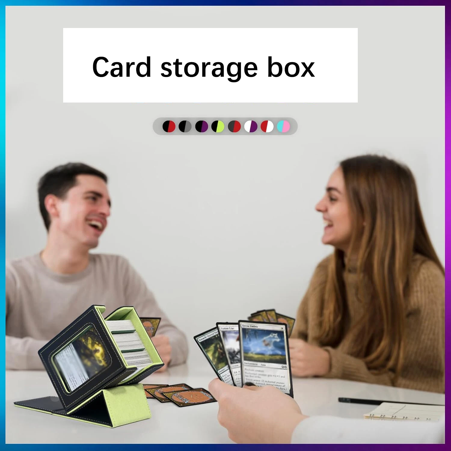 Sammelbox für Spielkarten, Organizer, Aufbewahrungsbox, Kartenstapelbox für TCG-Brettspiele, Sammelkartenhüllen – Detail 4