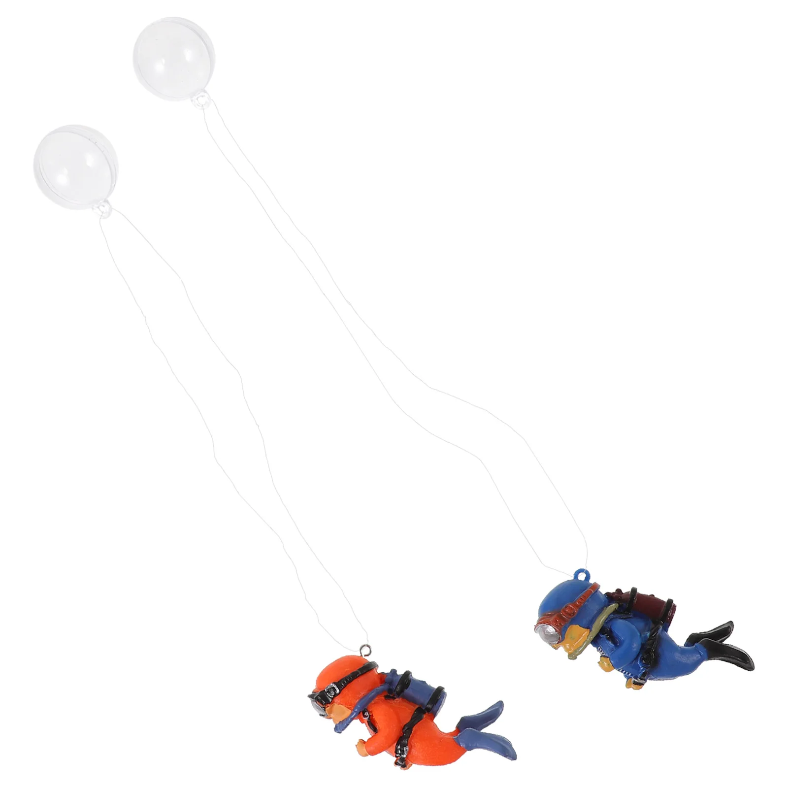 

2Pcs Diver Fish Tank nament naments for Fish Tank Decor PVC Material Aquarium L scaping Miniature Models Pet Supplies