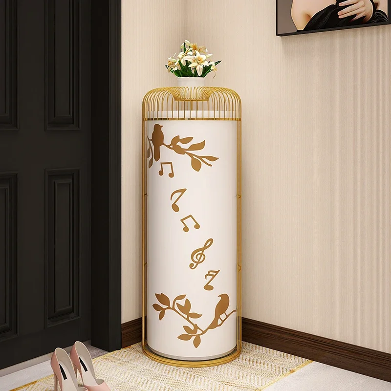 Creative bird cage storage cabinet, living room decoration cabinet, shoe cabinet, household cylindrical shoe rack