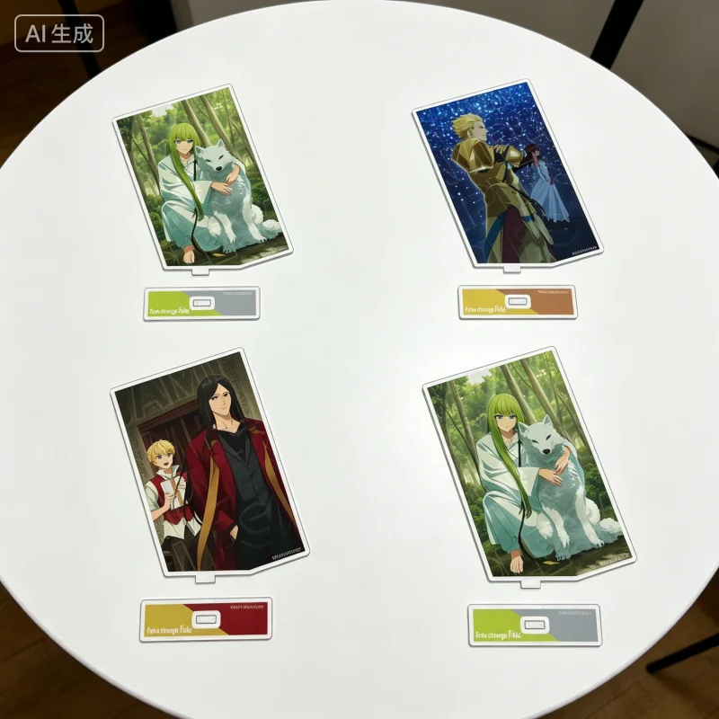 TV animation Fate/strange Fake Ayaka Sajou Saber rectangle Acrylic Stand Model Plate Keychains Desktop Ornament Fans Gifts