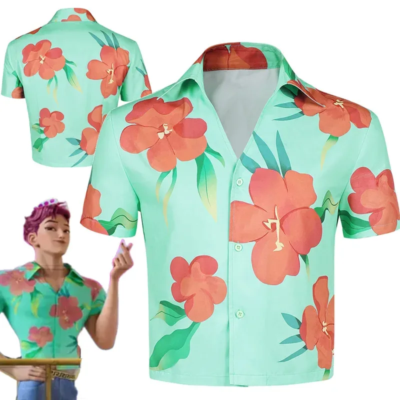 เสื้อยืดคอสเพลย์แฟนตาซี Demon Hunter of KPop Saja Boys Abby ชุดการ์ตูนปี 2025 ชุดแฟนซีสำหรับผู้ใหญ่ชาย