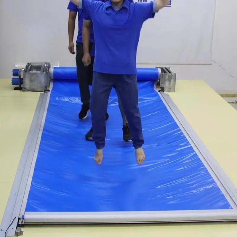 2026for Landy Blue PVC Track Pool Cover Hidden Electric Retractable Algae Resistant Pool Cover Accessories for Inground Pools