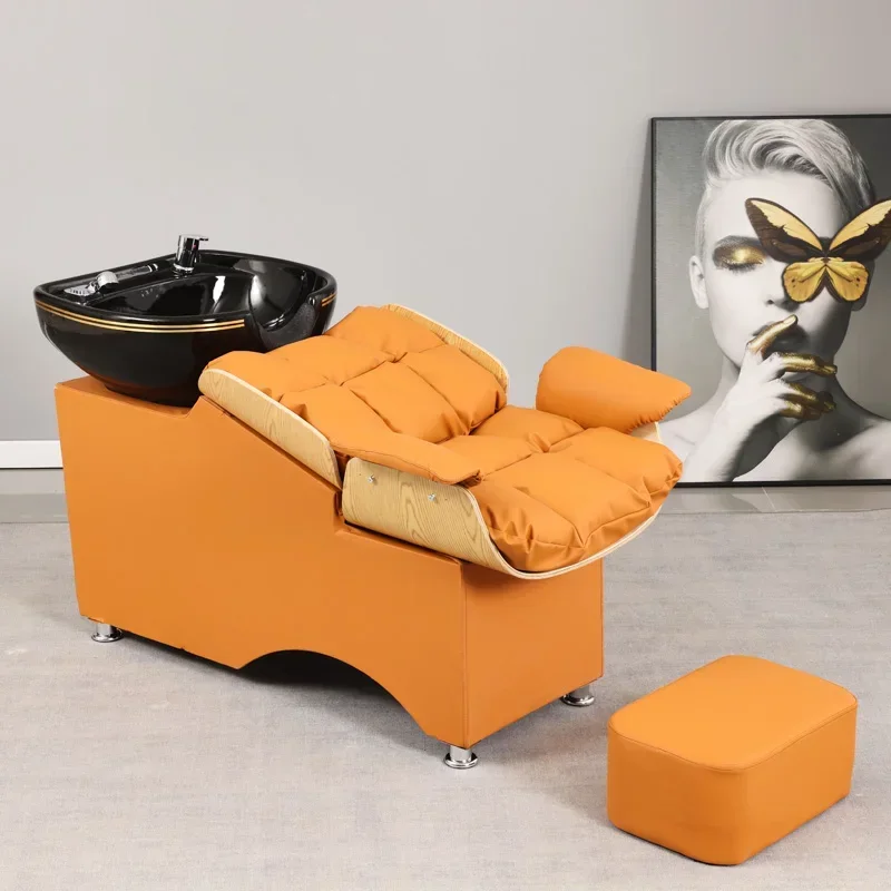 Head Spa Bed Krzesło do szamponu Beauty Profesjonalne krzesło do salonu fryzjerskiego do mycia mebli do salonu kosmetycznego