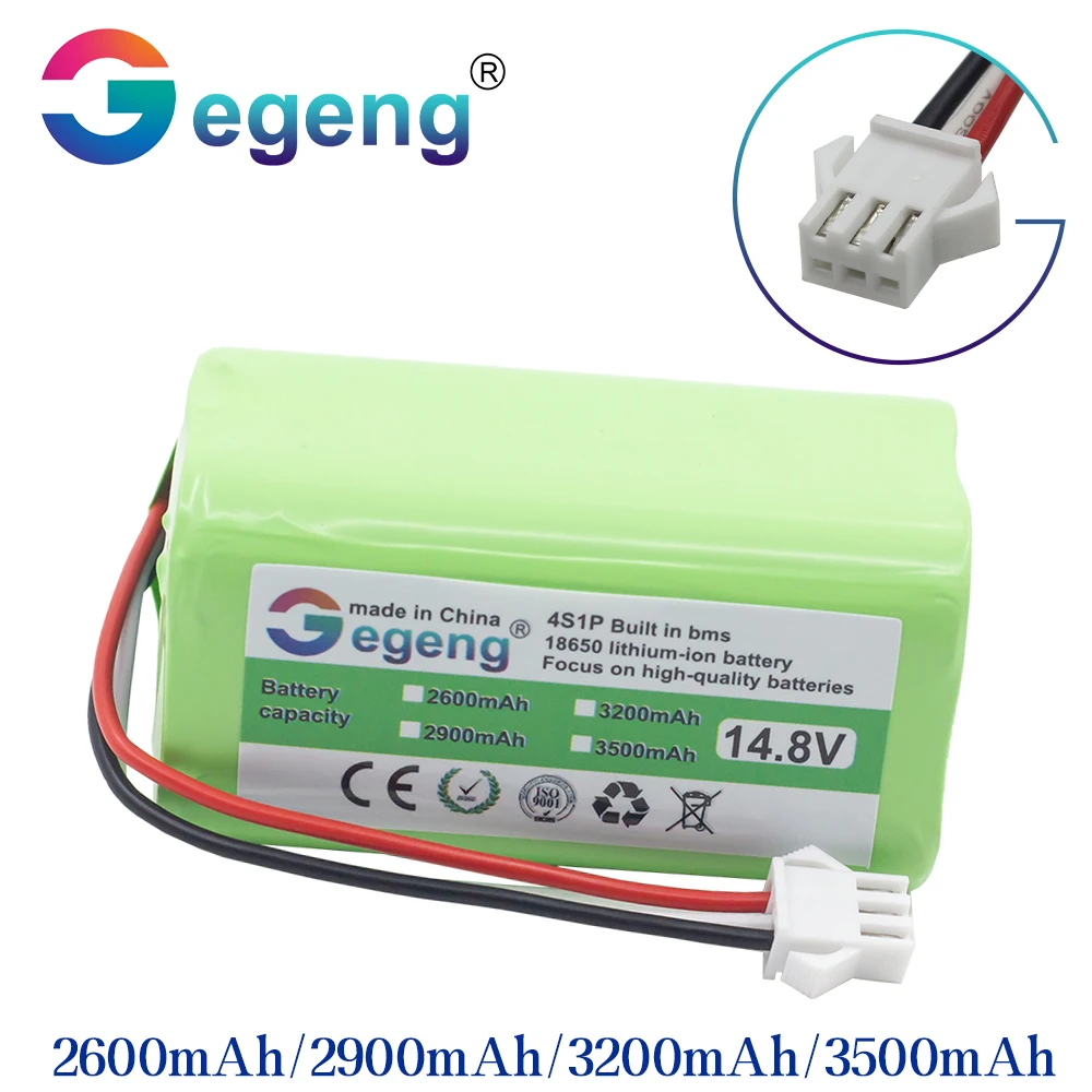 Gegeng 14,8 V аккумулятор для Neatsvor V392,Deik MT820,KONKA KC-V1 HYUNDAI QC-XC3732 Cleaner 14,4 V 2600mAh/2600mAh/3200mAh/3500mAh/mAh Gegeng 14,8 V аккумулятор для Neatsvor V392,Deik MT820,KONKA KC-V1 HYUNDAI QC-XC3732 Cleaner 14,4 V 2600mAh/2600mAh/3200mAh/3500mAh/mAh