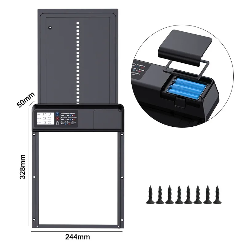 

Automatic chicken coop door Intelligent automatic timing lifting chicken door Pet chicken and duck household aluminum alloy