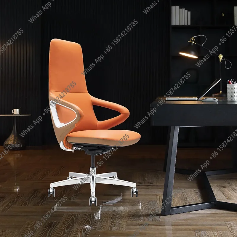 

Y64 Light Luxury Comfortable Boss Chair Ergonomic Leather Office Home Simple Computer Swivel Chair