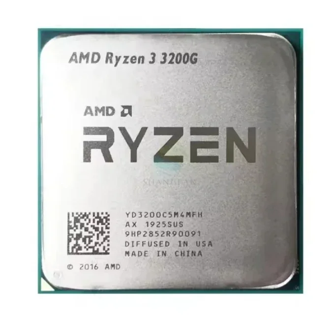 R3 3200G CPUs for AMD R yzen 3 3200G 3.6 GHz Quad-Core Quad-Thread 65W Processor L3=4M YD3200C5M4MFH Socket AM4 CPU for pc