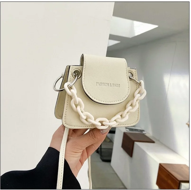 2022 New PU Leather Small Crossbody Bags For Women Chain Female Shoulder Handbags Mini Purses Travel Cross Body Bag