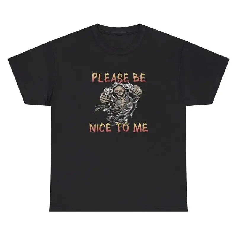 

Футболка «Пожалуйста, будьте добрим со мной», забавная футболка с потрепанным наступательным жестким острым юмором