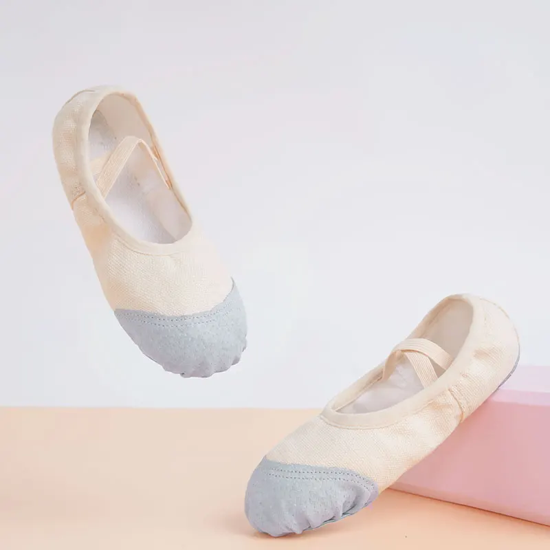 Scarpe da Ballo per Ragazze e Donne, Scarpette da Danza in Tela, Ballerine con Suola Morbida per Bambini e Adulti