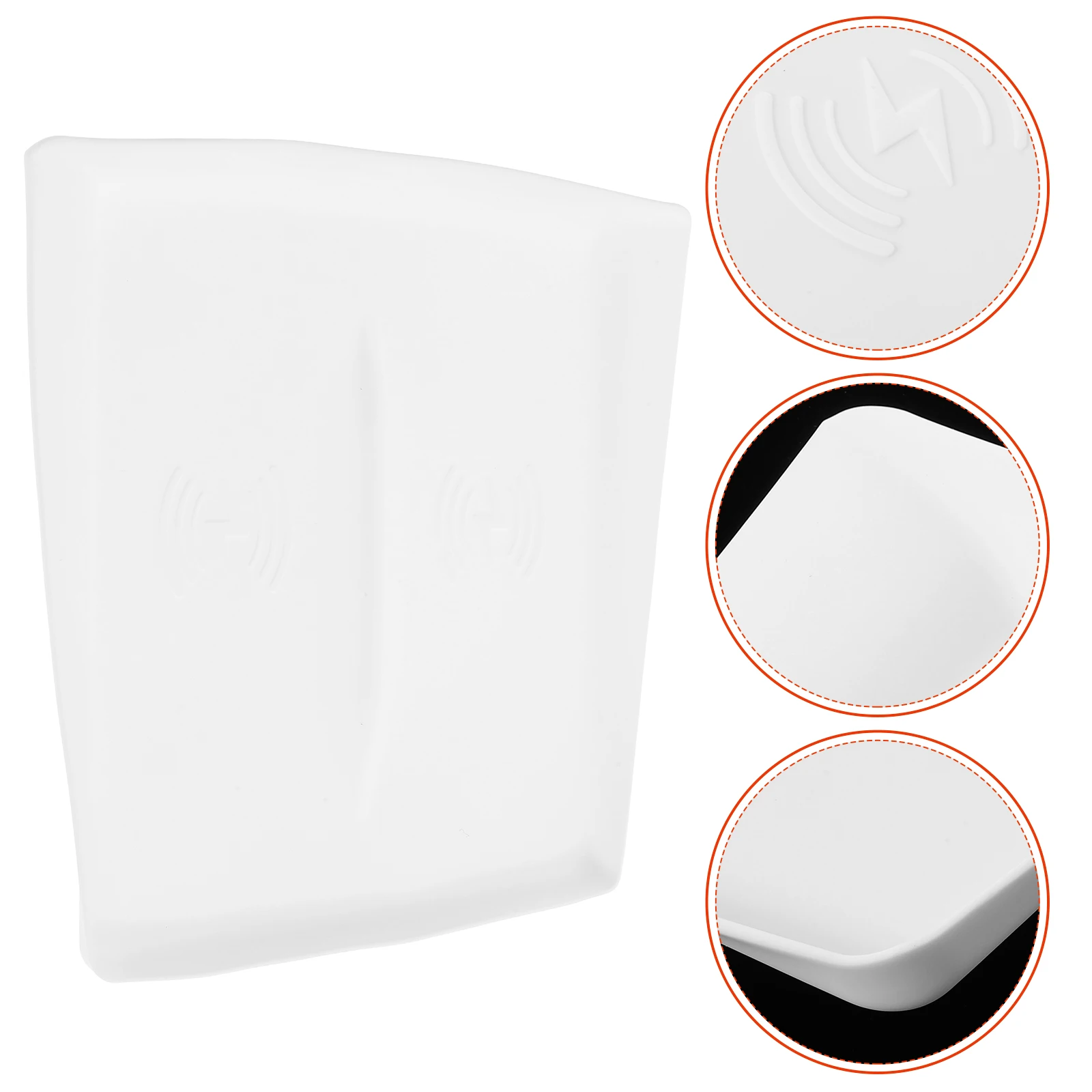 

Wireless Charging Mat For Center Console Anti-Slip Cordless Dashboard Organizer Durable Interior Accessories Dashboard