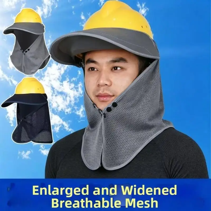 Breathable Hard Hat Sun Shield UV Protection Mesh Safety Helmet Sunshade Universal Block The Sun Construction Cap Cover Travel