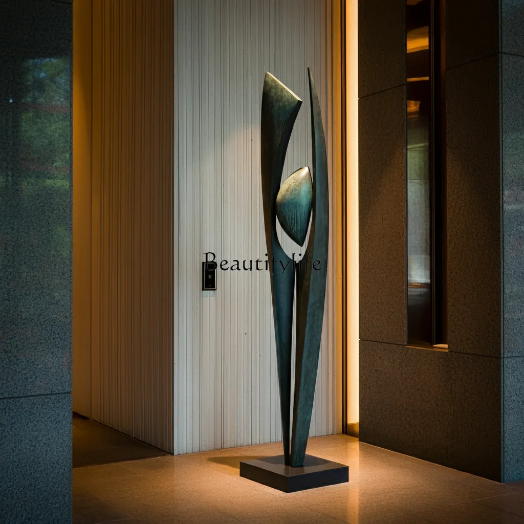

LLight Luxury Abstract Geometric Sculpture Ornament Sales Office Hotel Living Room Entrance Cabinet Art TV Cabinet Accessories