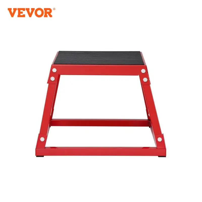 VEVOR 12/18 Inch Plyometric Jump Box Anti-Slip Fitness Exercise Step Up Box For Home Gym Training Conditioning Strength Training